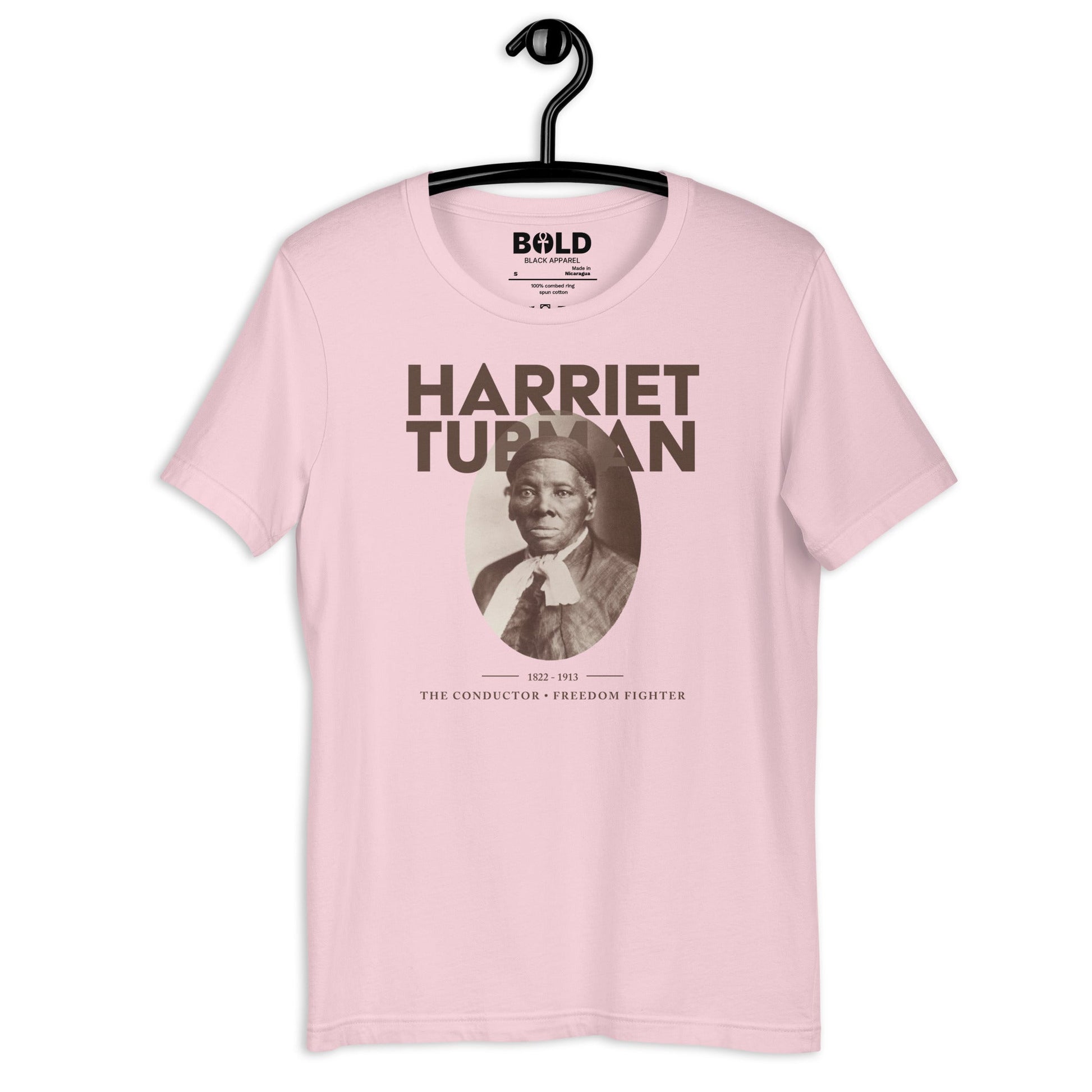 Harriet Tubman Portrait T-Shirt - Bold Black Apparel