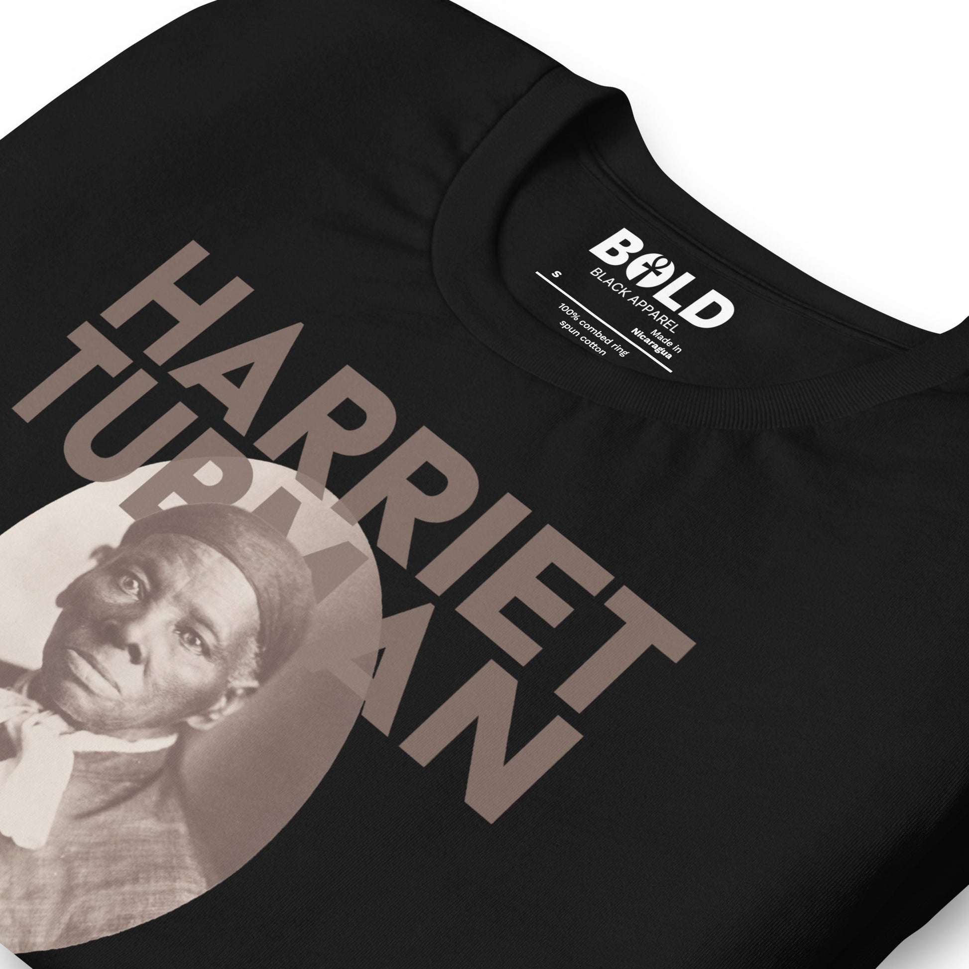 Harriet Tubman Portrait T-Shirt - Bold Black Apparel