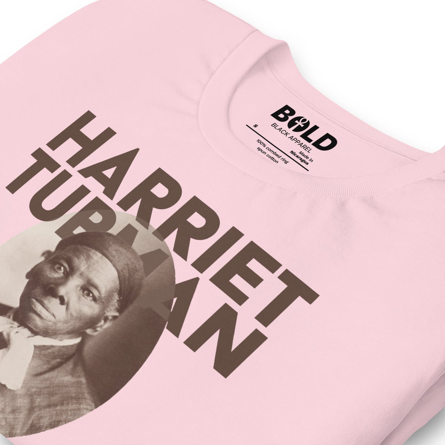 Harriet Tubman Portrait T-Shirt - Bold Black Apparel