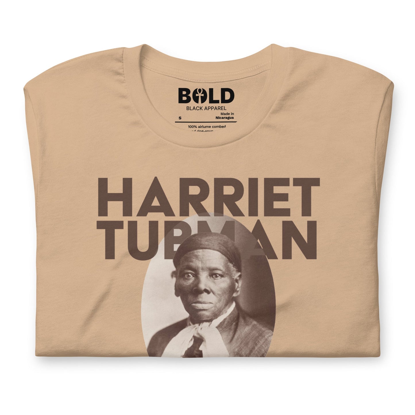Harriet Tubman Portrait T-Shirt - Bold Black Apparel
