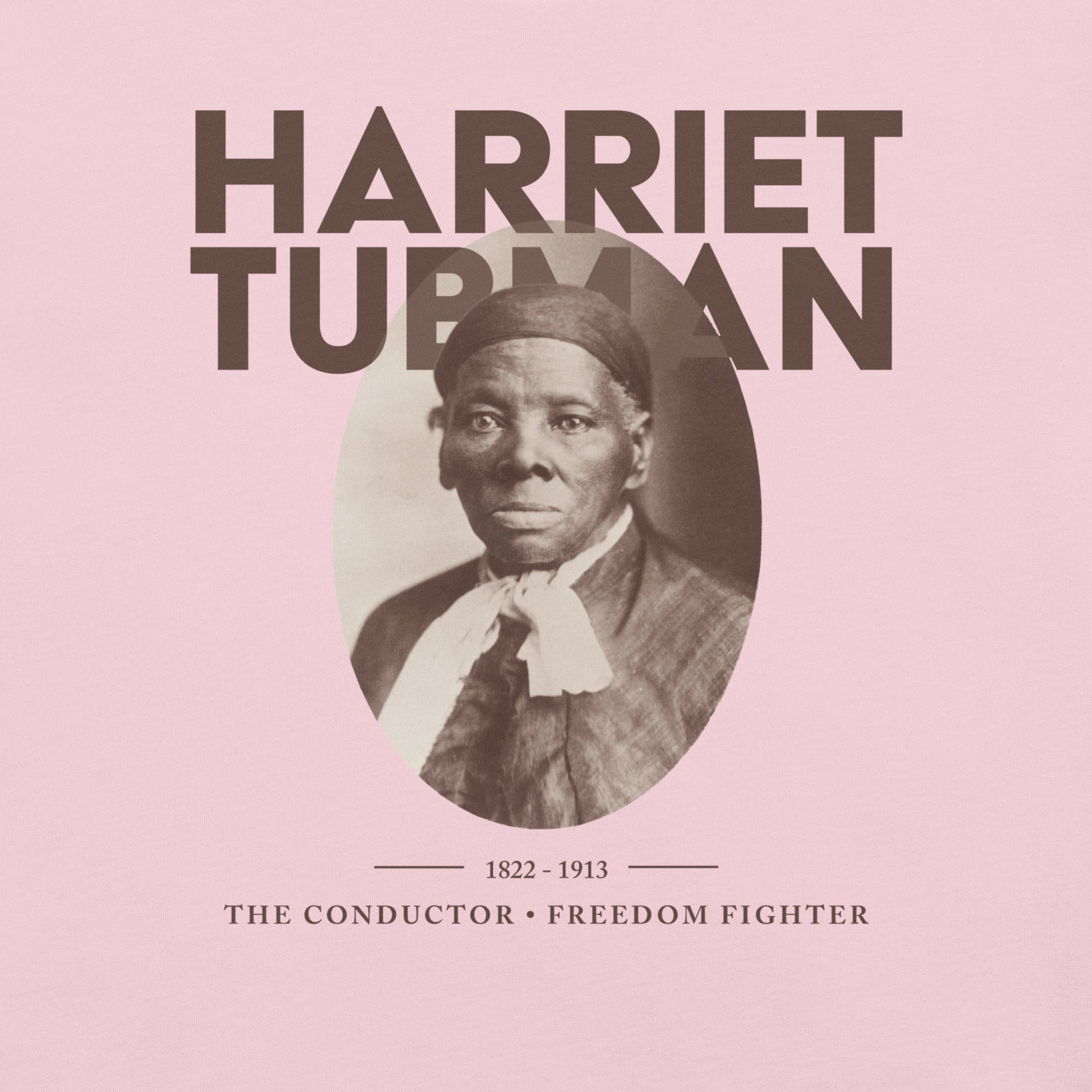 Harriet Tubman Portrait T-Shirt - Bold Black Apparel