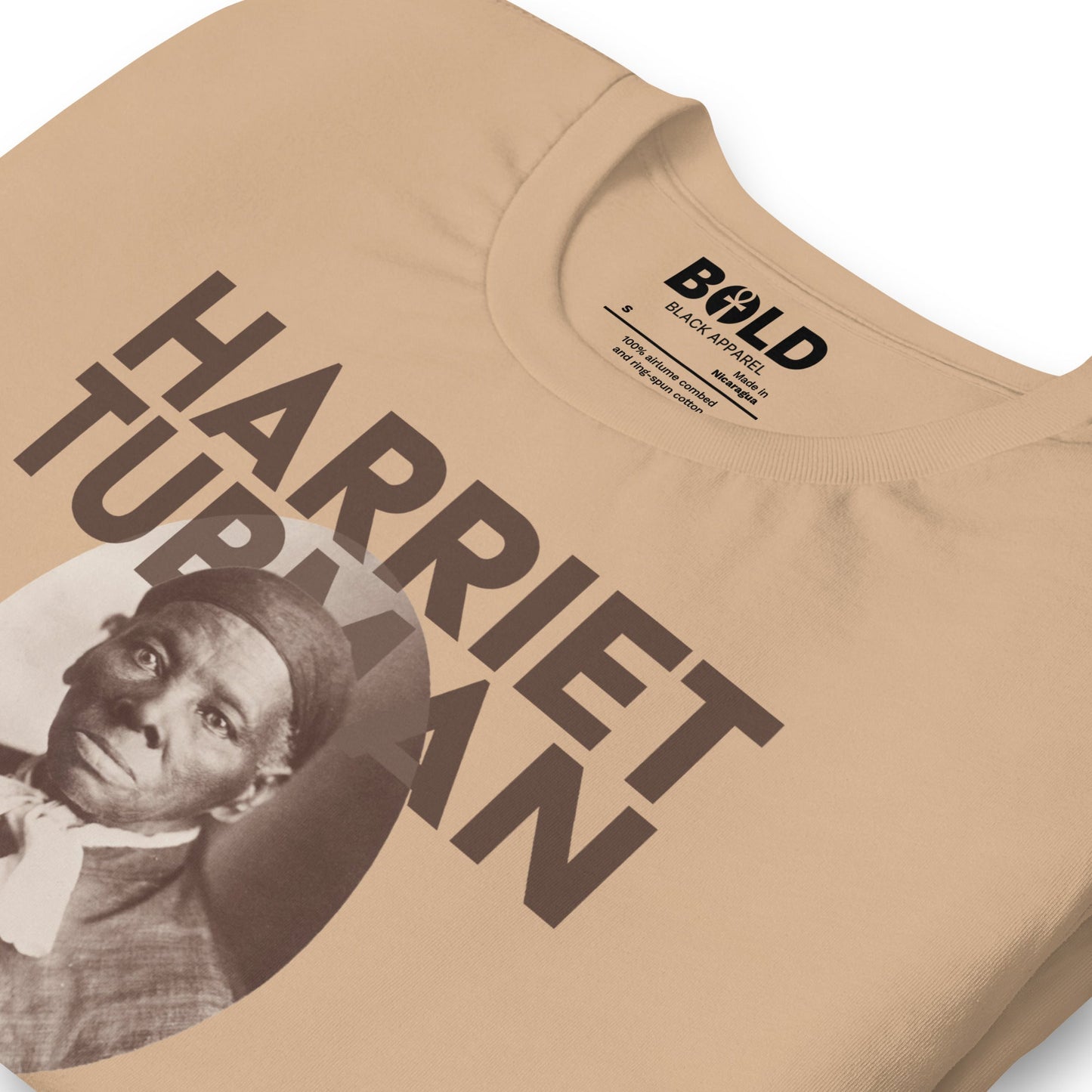 Harriet Tubman Portrait T-Shirt - Bold Black Apparel