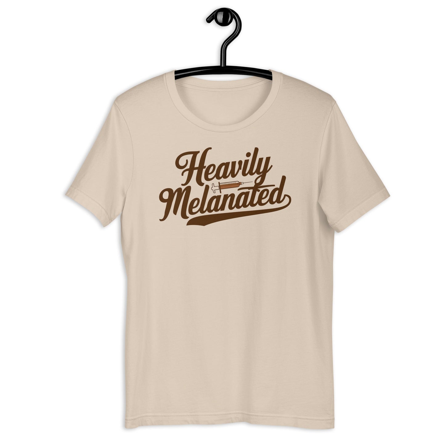 Heavily Melanated T-Shirt - Bold Black Apparel