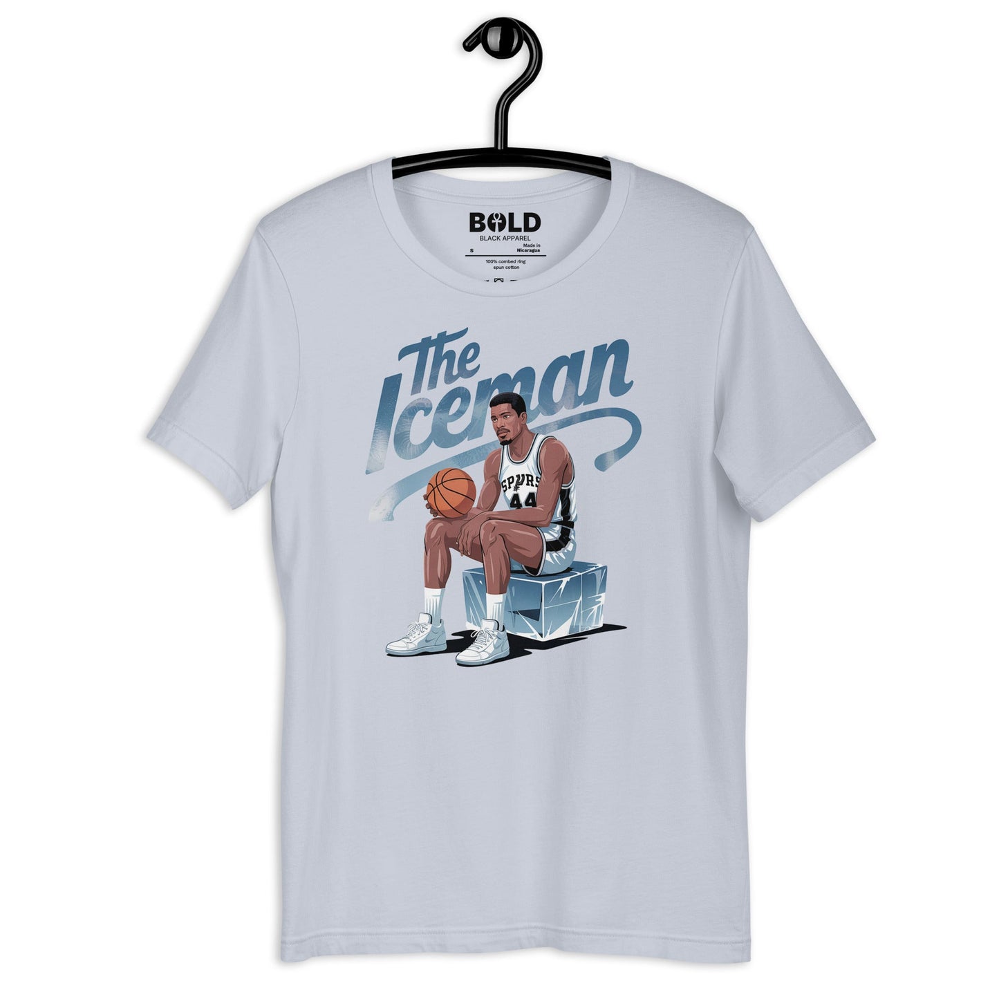 Iceman George Gervin T-Shirt - Bold Black Apparel