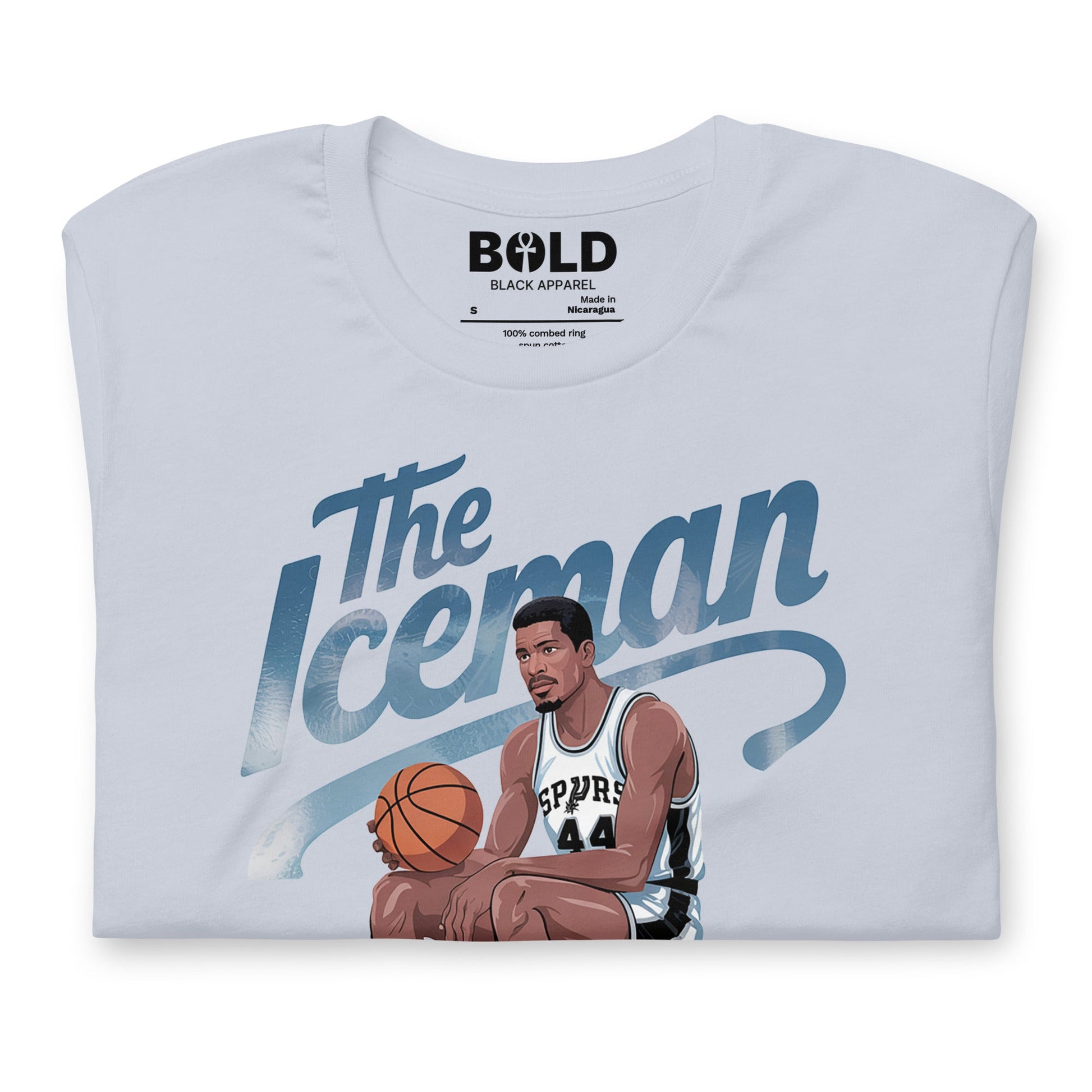 Iceman George Gervin T-Shirt - Bold Black Apparel