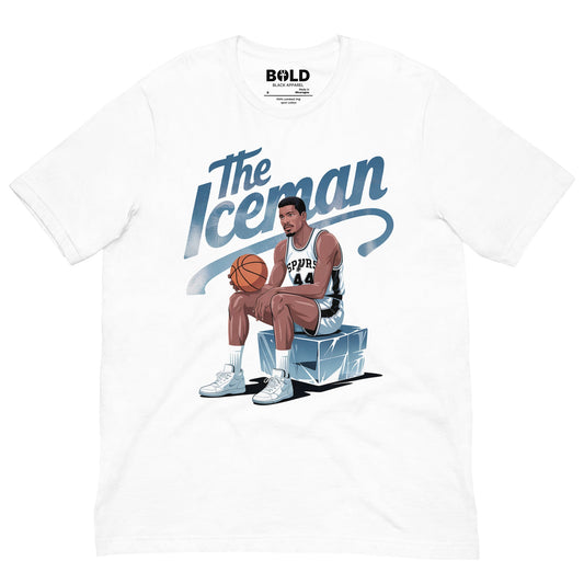 Iceman George Gervin T-Shirt - Bold Black Apparel