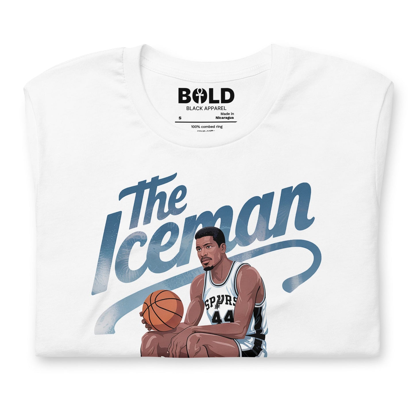 Iceman George Gervin T-Shirt - Bold Black Apparel