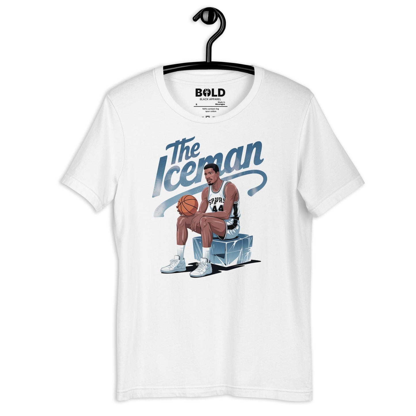Iceman George Gervin T-Shirt - Bold Black Apparel