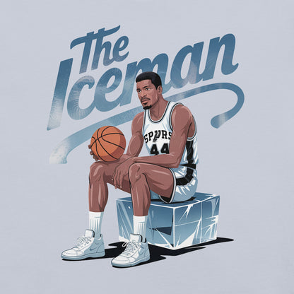 Iceman George Gervin T-Shirt - Bold Black Apparel