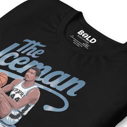 Iceman George Gervin T-Shirt - Bold Black Apparel