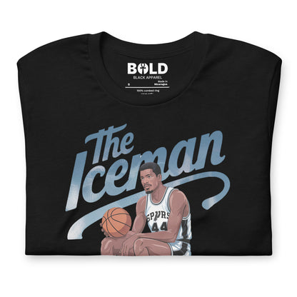 Iceman George Gervin T-Shirt - Bold Black Apparel