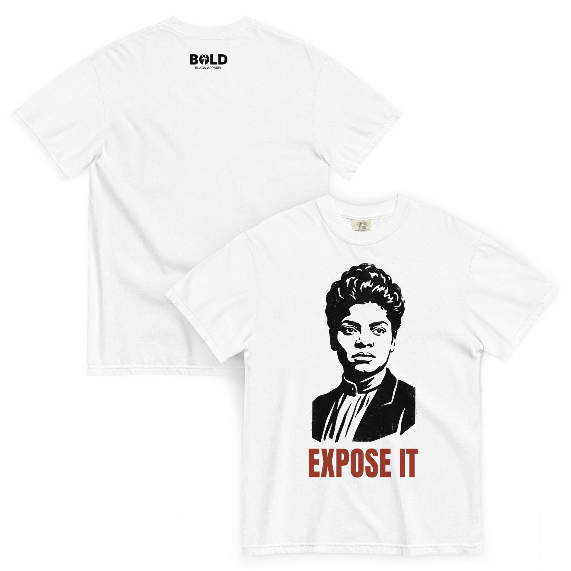 Ida B. Wells Expose It T-Shirt - Bold Black Apparel