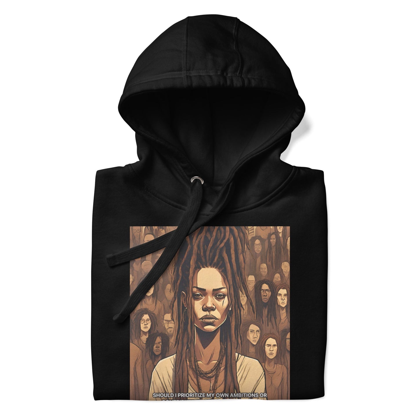 Individualism vs. Collectivism Premium Hoodie - Bold Black Apparel