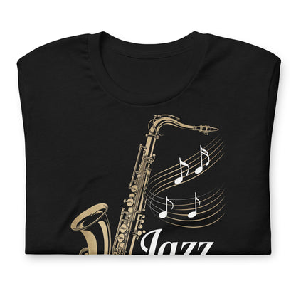 Jazz is Black T-Shirt - Bold Black Apparel