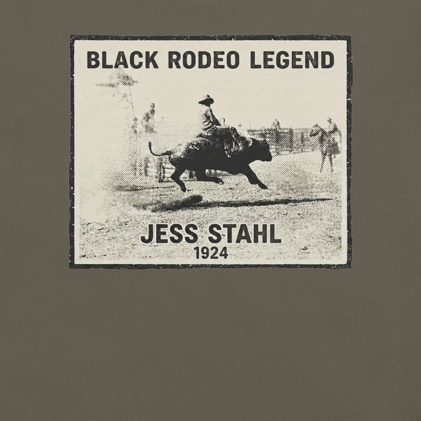Jess Stahl Black Rodeo Legend T-Shirt - Bold Black Apparel
