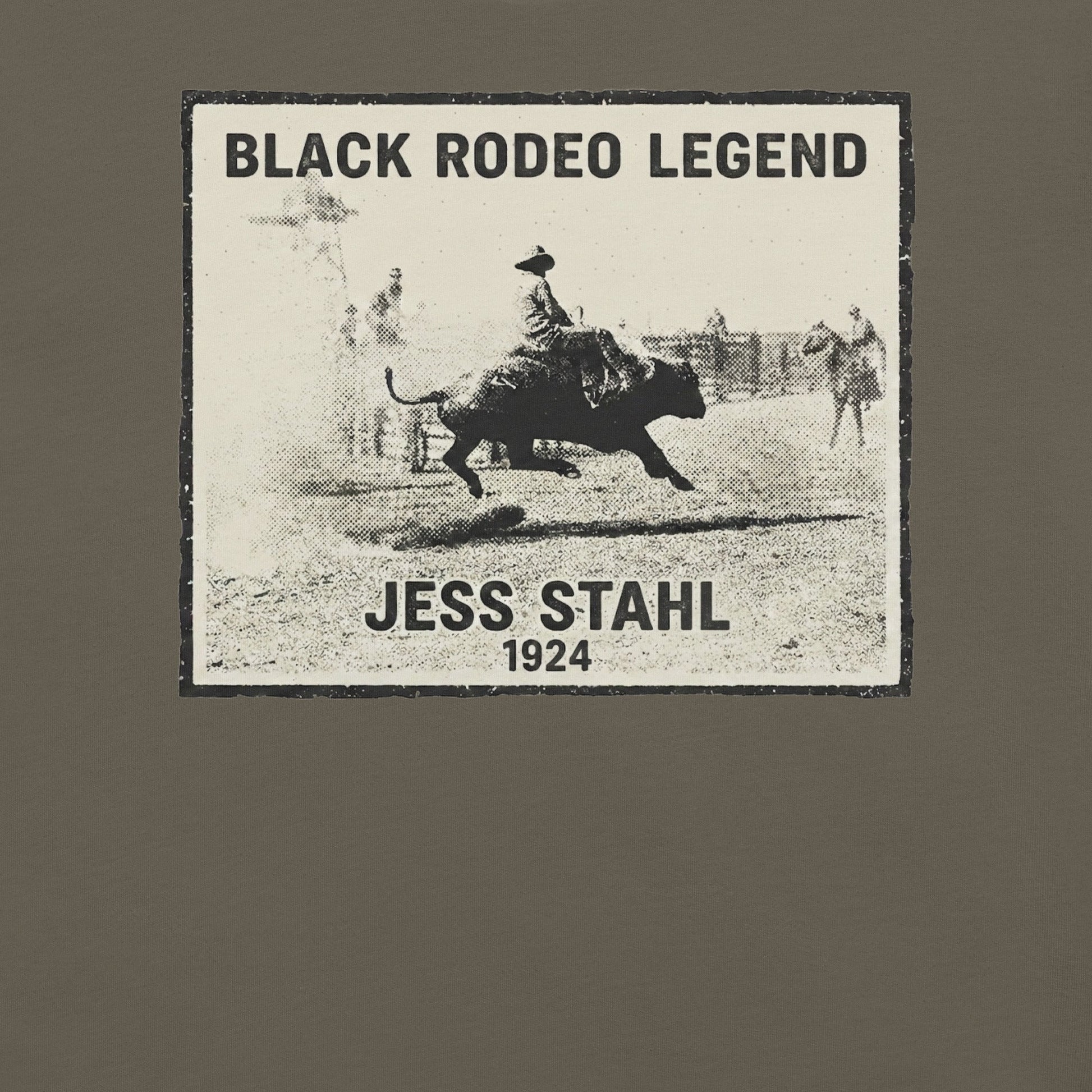 Jess Stahl Black Rodeo Legend T-Shirt - Bold Black Apparel