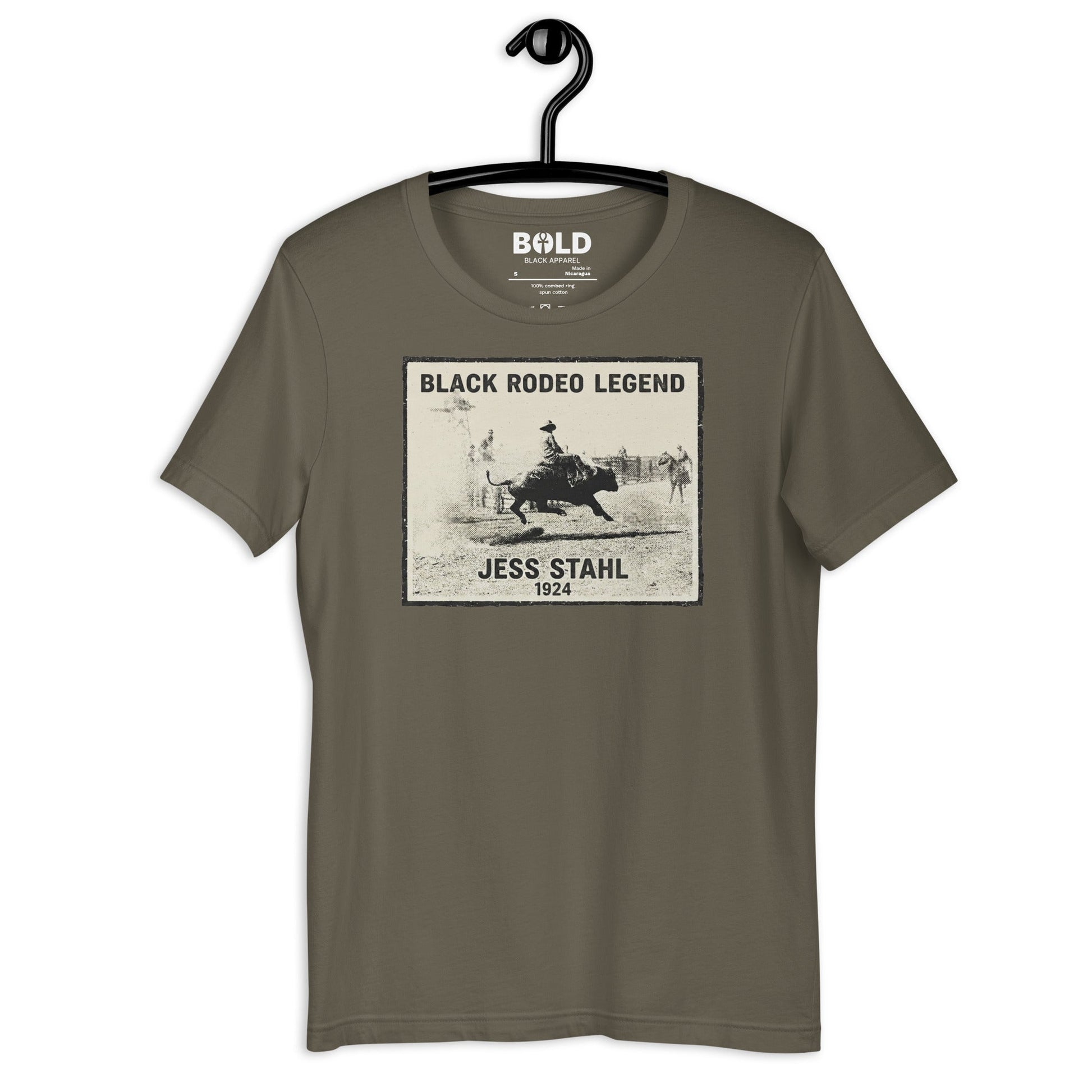 Jess Stahl Black Rodeo Legend T-Shirt - Bold Black Apparel