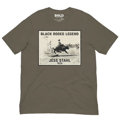 Jess Stahl Black Rodeo Legend T-Shirt - Bold Black Apparel