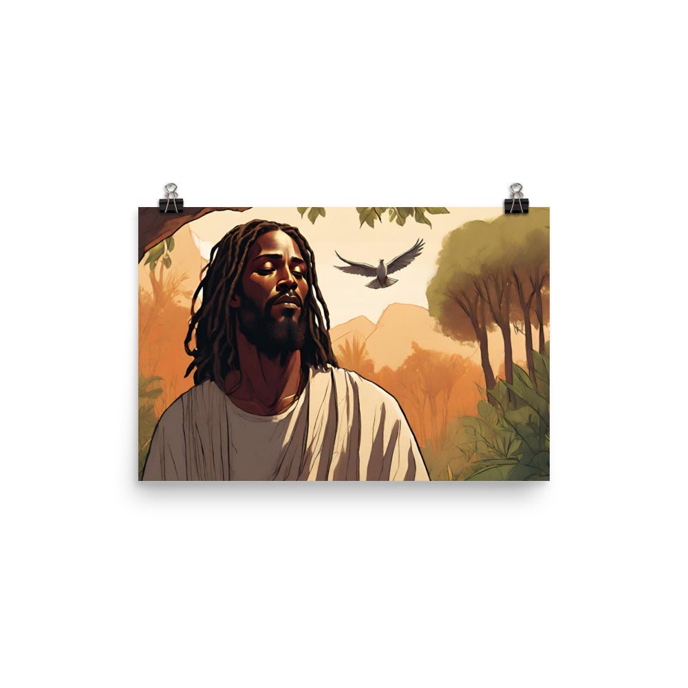 Jesus in Color Poster - Bold Black Apparel