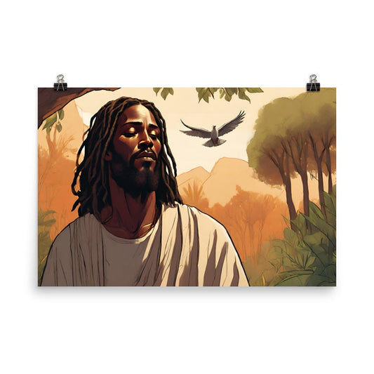 Jesus in Color Poster - Bold Black Apparel