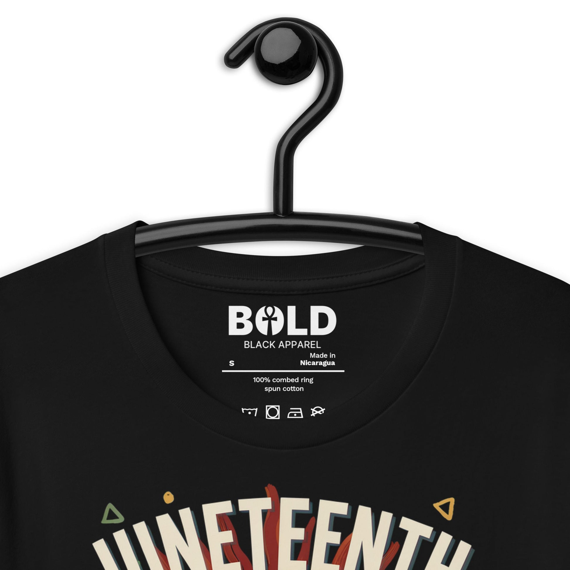 Juneteenth 1865 Freedom Collage T-Shirt - Bold Black Apparel
