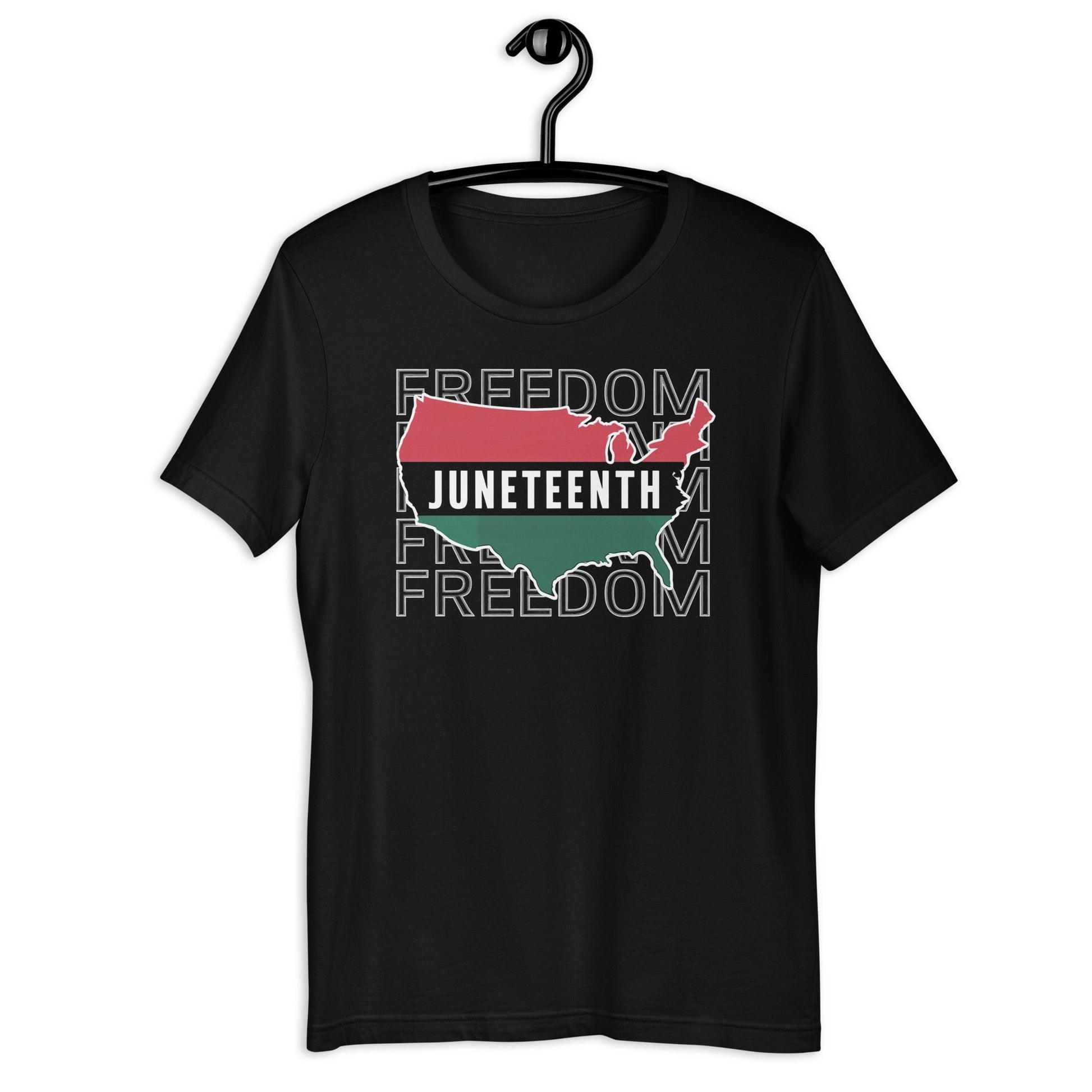 Juneteenth America Freedom T-Shirt - Bold Black Apparel