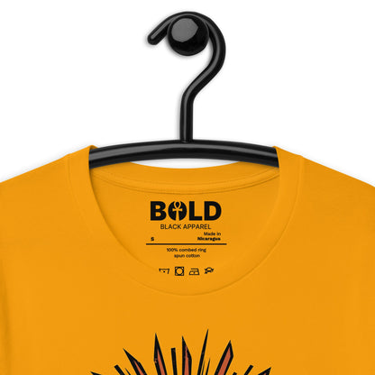 Juneteenth Retro Sun T-Shirt - Bold Black Apparel