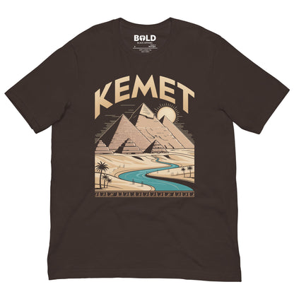 Kemet Landscape T-Shirt - Bold Black Apparel