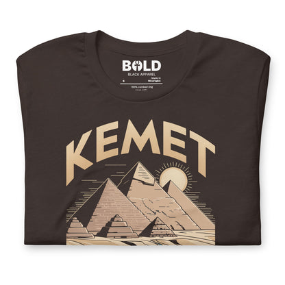 Kemet Landscape T-Shirt - Bold Black Apparel