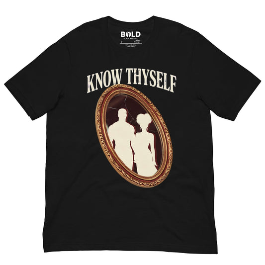 Know Thyself T-Shirt - Bold Black Apparel