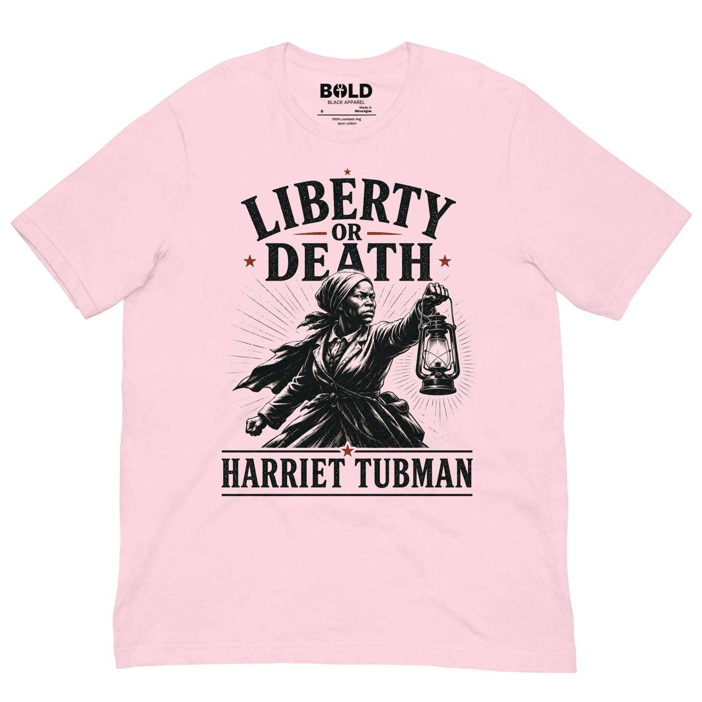 Liberty or Death Harriet Tubman T-Shirt - Bold Black Apparel