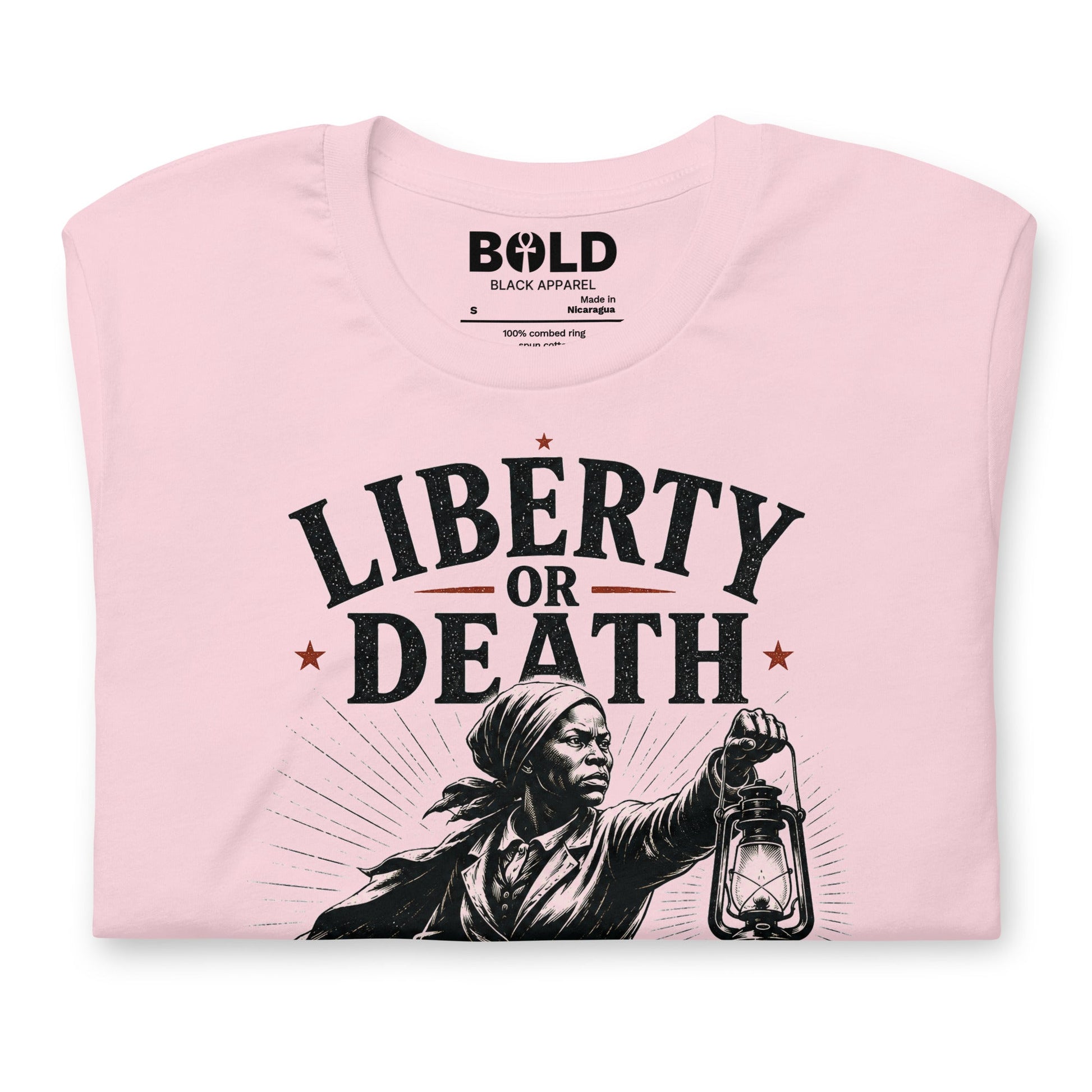 Liberty or Death Harriet Tubman T-Shirt - Bold Black Apparel