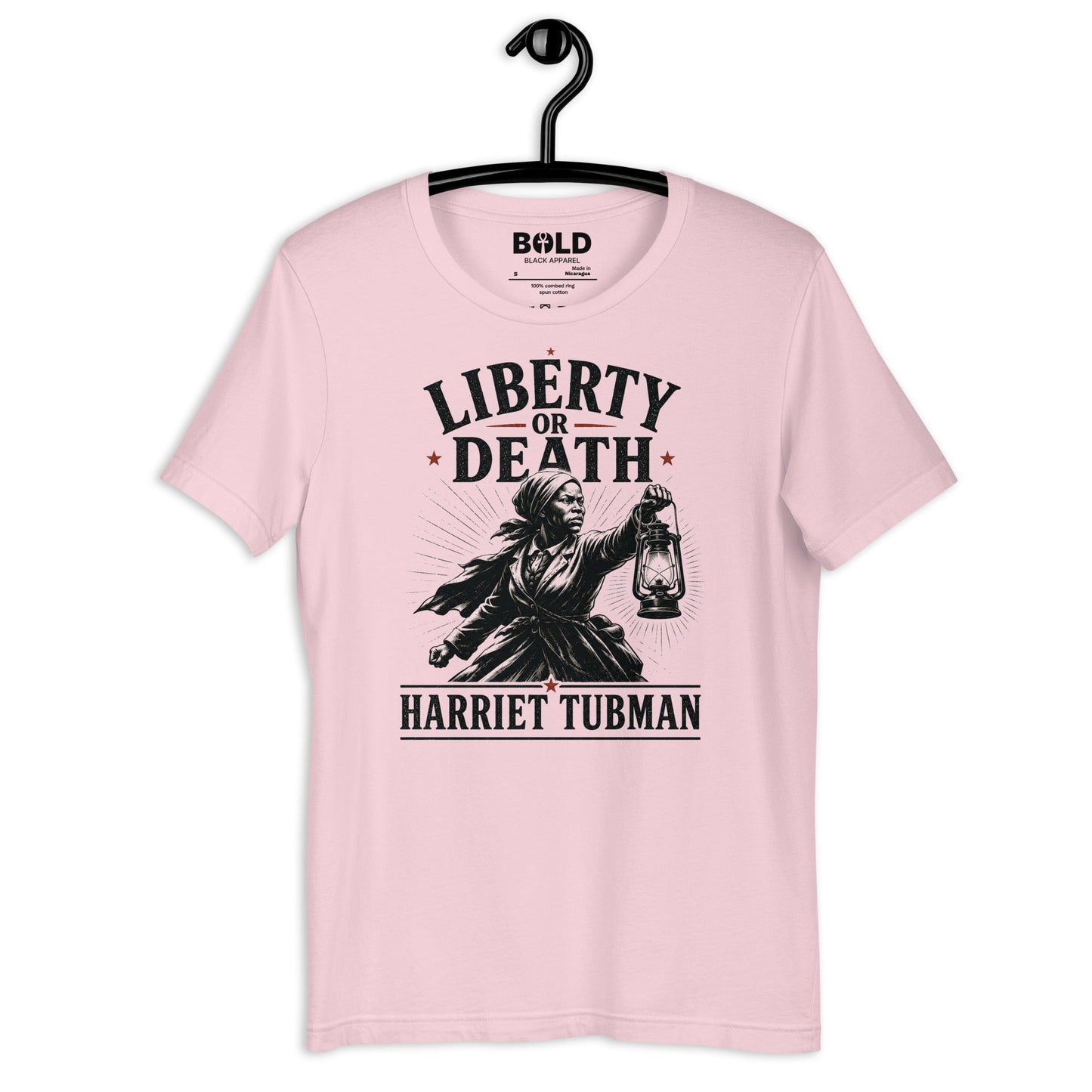 Liberty or Death Harriet Tubman T-Shirt - Bold Black Apparel