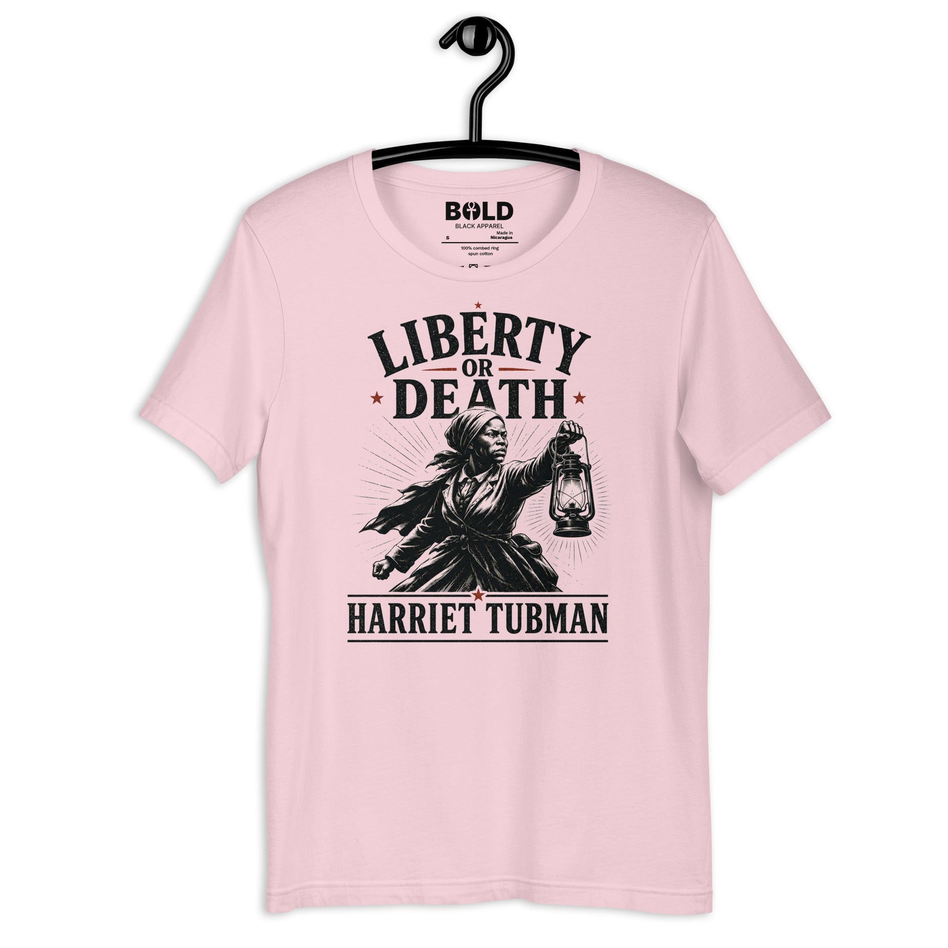 Liberty or Death Harriet Tubman T-Shirt - Bold Black Apparel