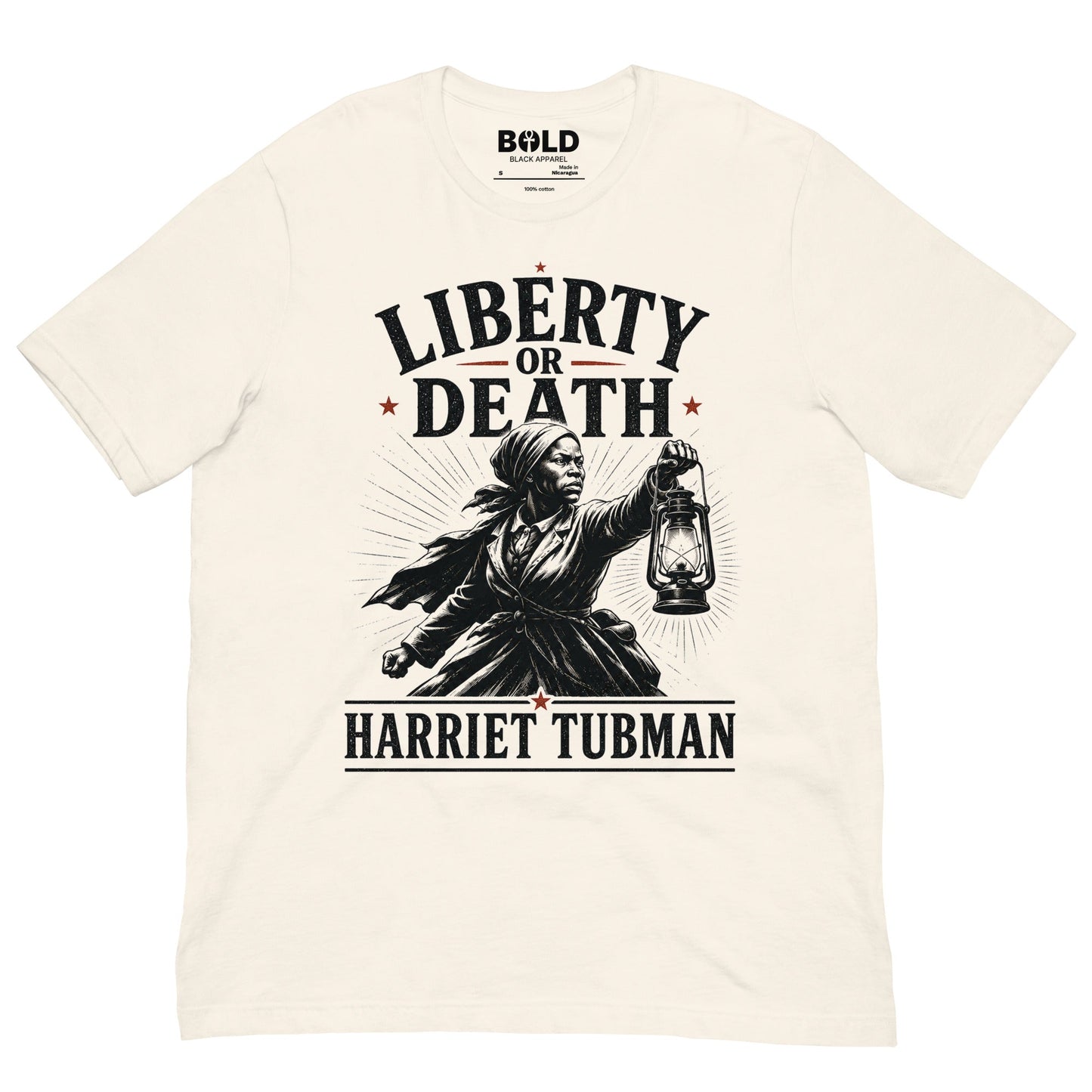 Liberty or Death Harriet Tubman T-Shirt - Bold Black Apparel