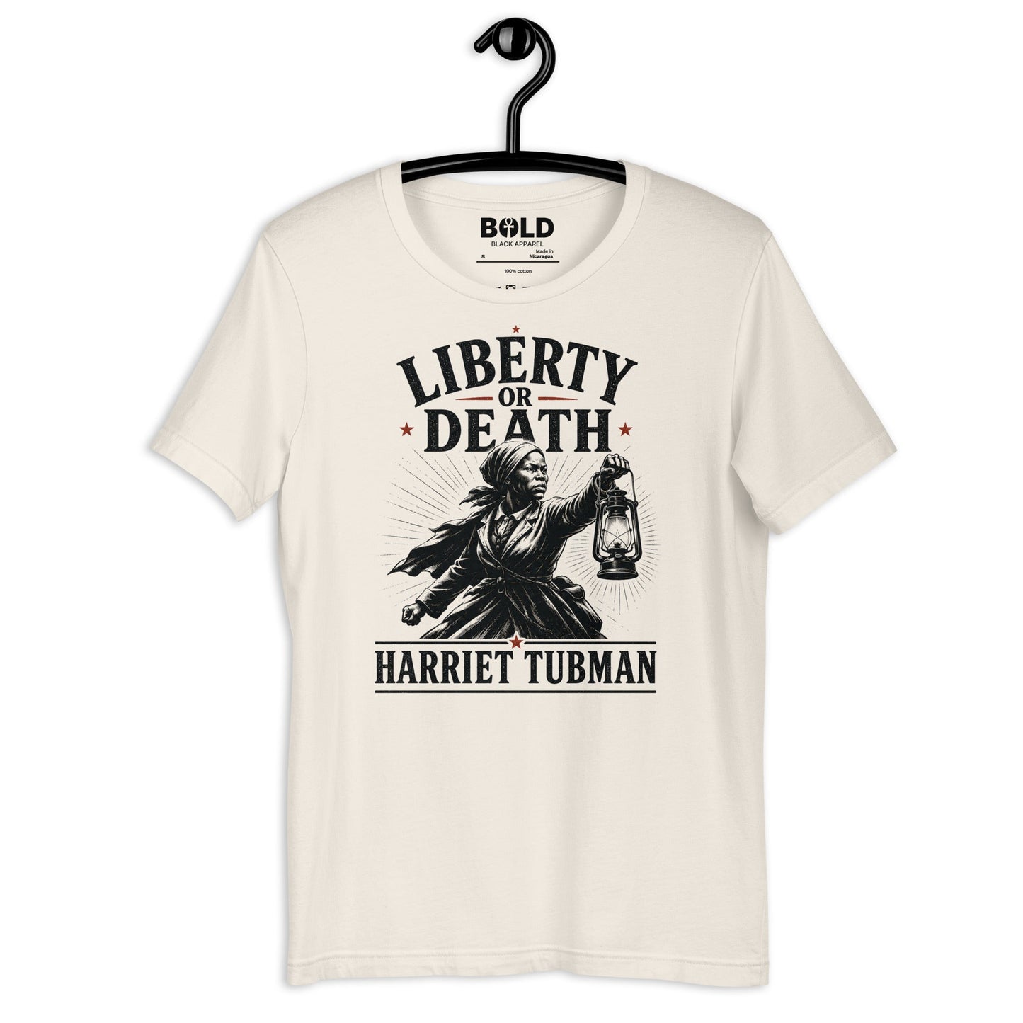 Liberty or Death Harriet Tubman T-Shirt - Bold Black Apparel