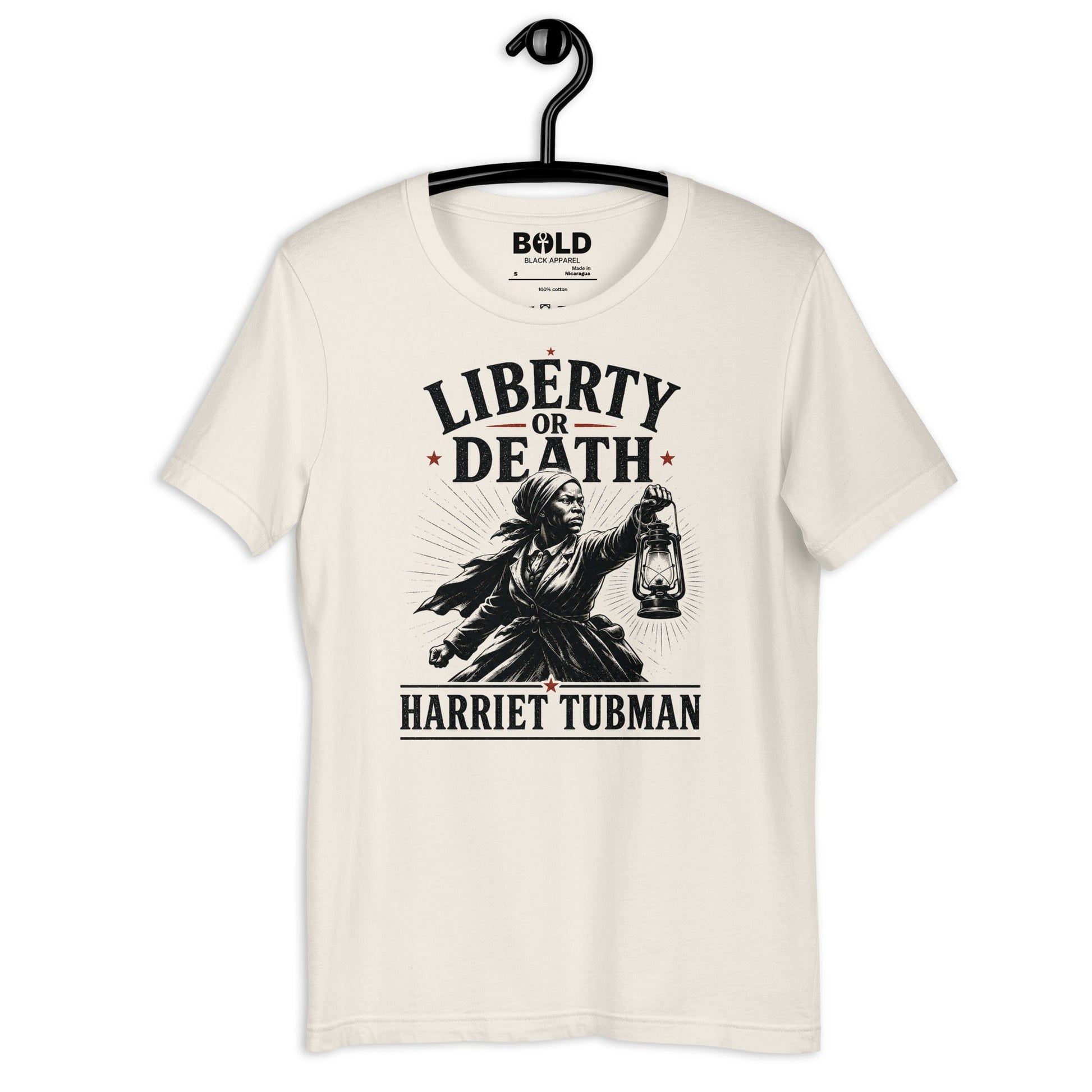 Liberty or Death Harriet Tubman T-Shirt - Bold Black Apparel