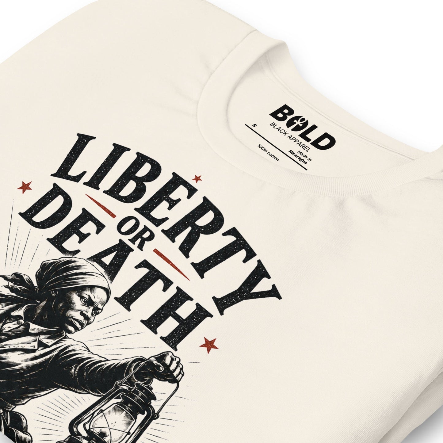 Liberty or Death Harriet Tubman T-Shirt - Bold Black Apparel