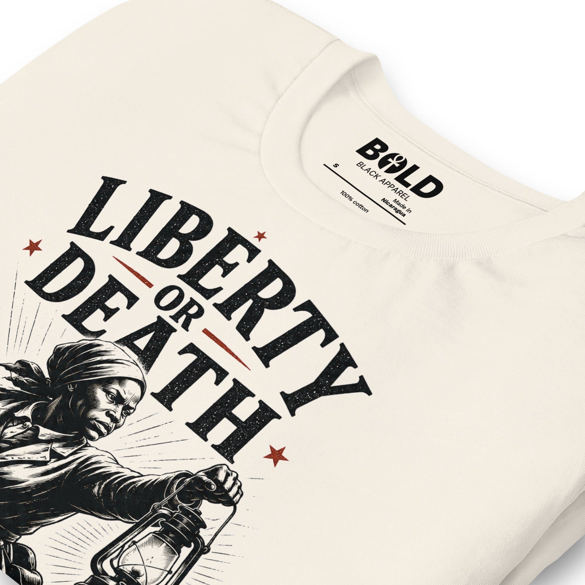 Liberty or Death Harriet Tubman T-Shirt - Bold Black Apparel