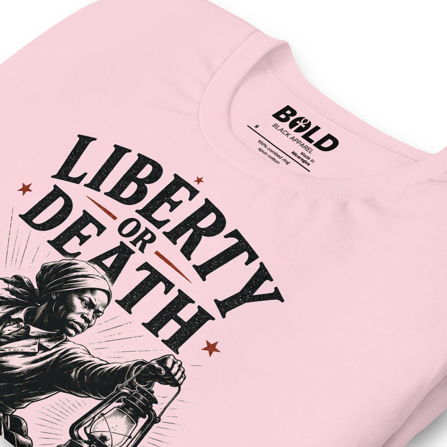 Liberty or Death Harriet Tubman T-Shirt - Bold Black Apparel
