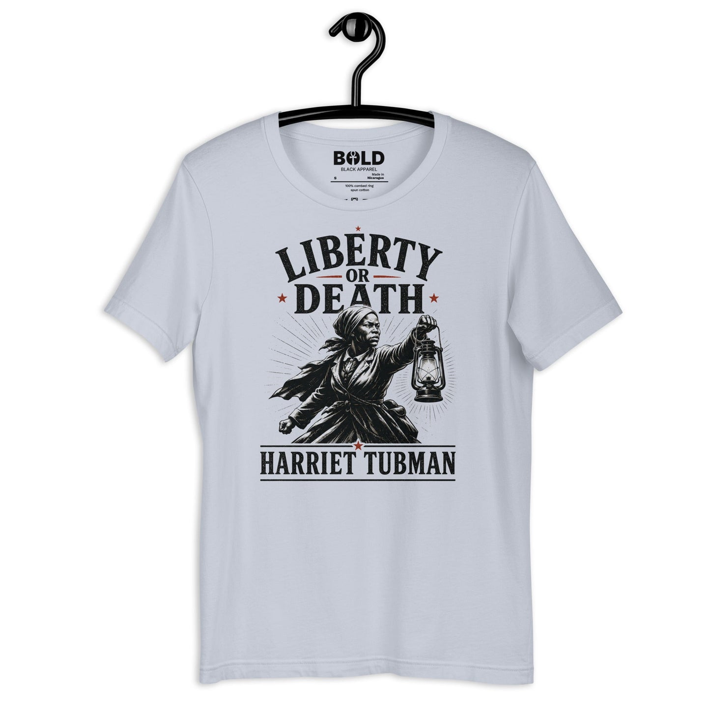Liberty or Death Harriet Tubman T-Shirt - Bold Black Apparel