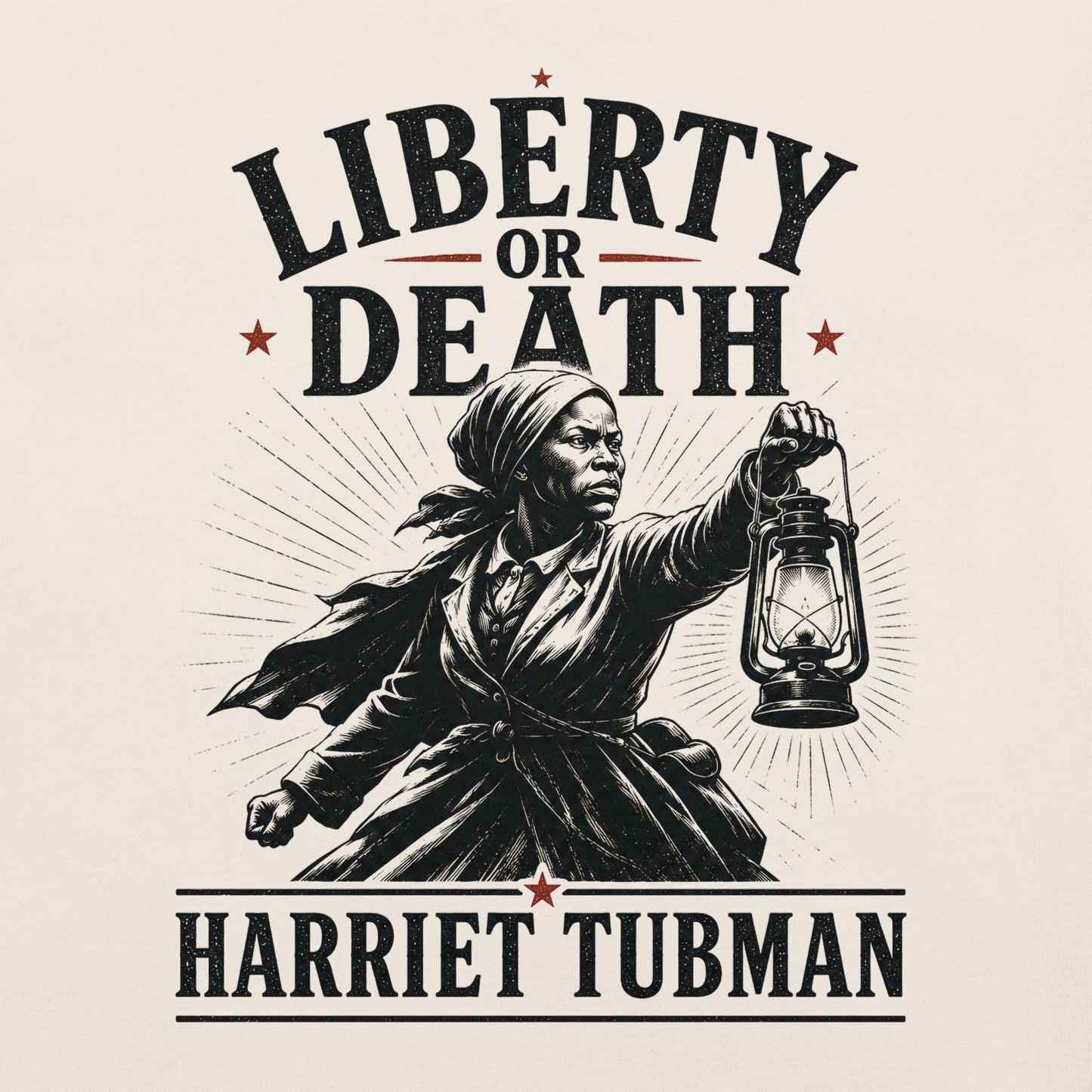 Liberty or Death Harriet Tubman T-Shirt - Bold Black Apparel