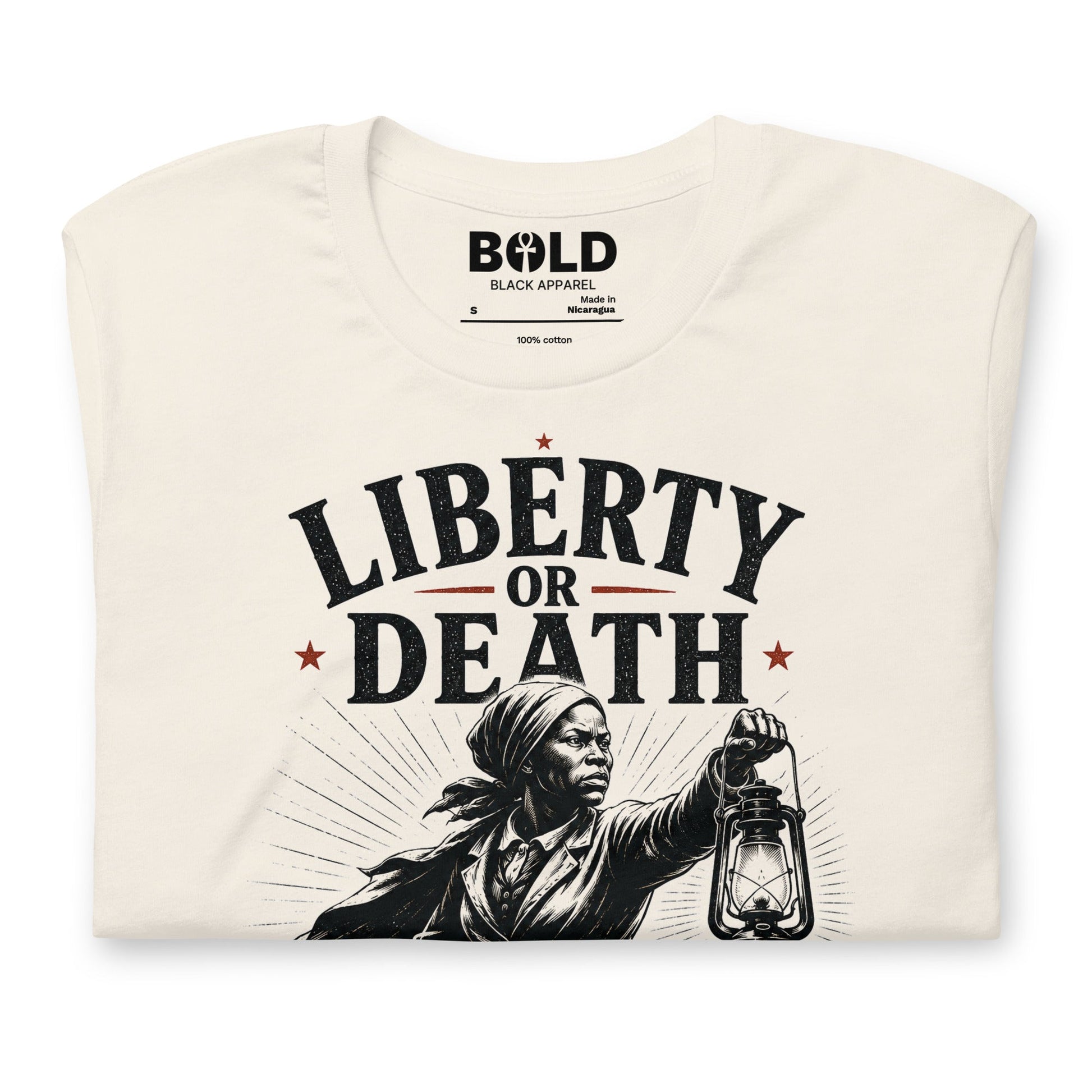 Liberty or Death Harriet Tubman T-Shirt - Bold Black Apparel