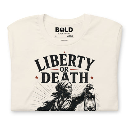 Liberty or Death Harriet Tubman T-Shirt - Bold Black Apparel