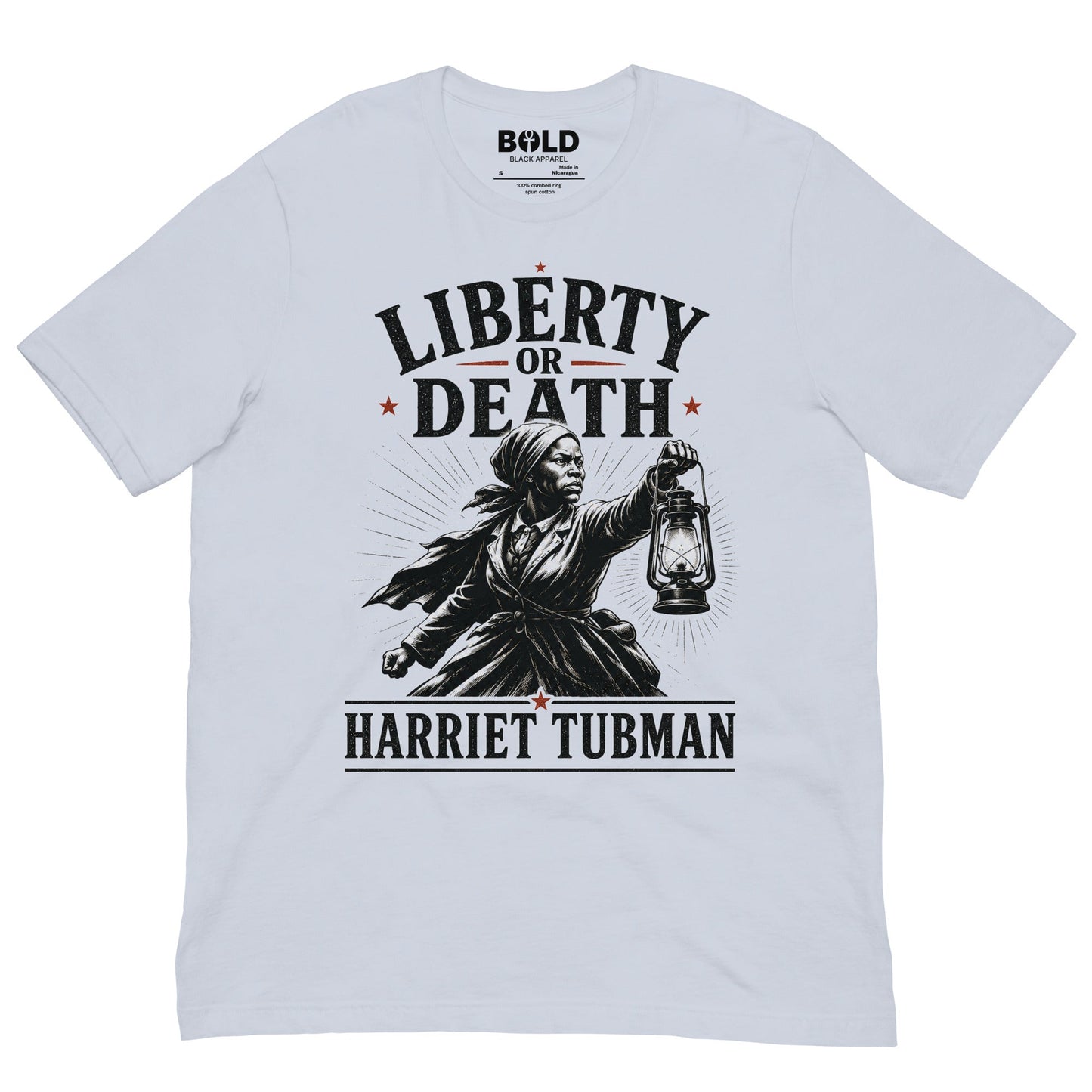 Liberty or Death Harriet Tubman T-Shirt - Bold Black Apparel
