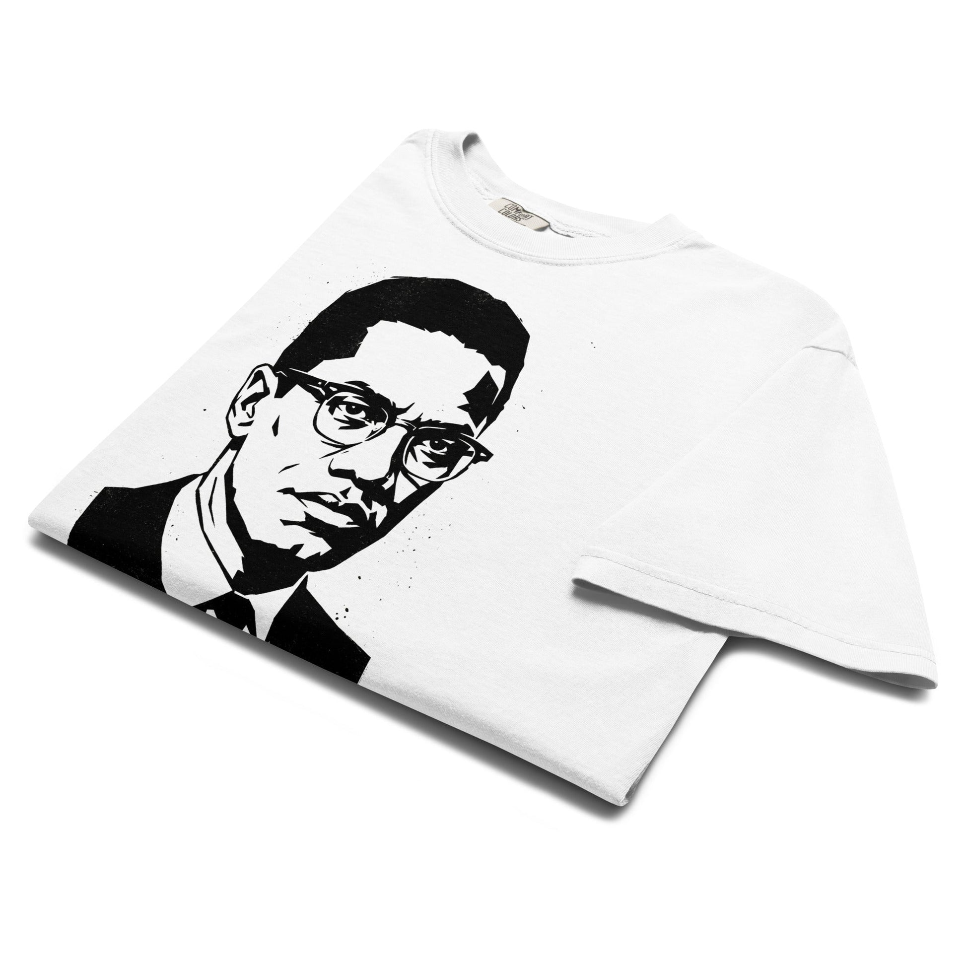 Malcolm X Wake Up T-Shirt - Bold Black Apparel