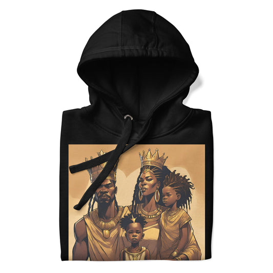 Meaning of Life Black Royal Family Premium Hoodie - Bold Black Apparel