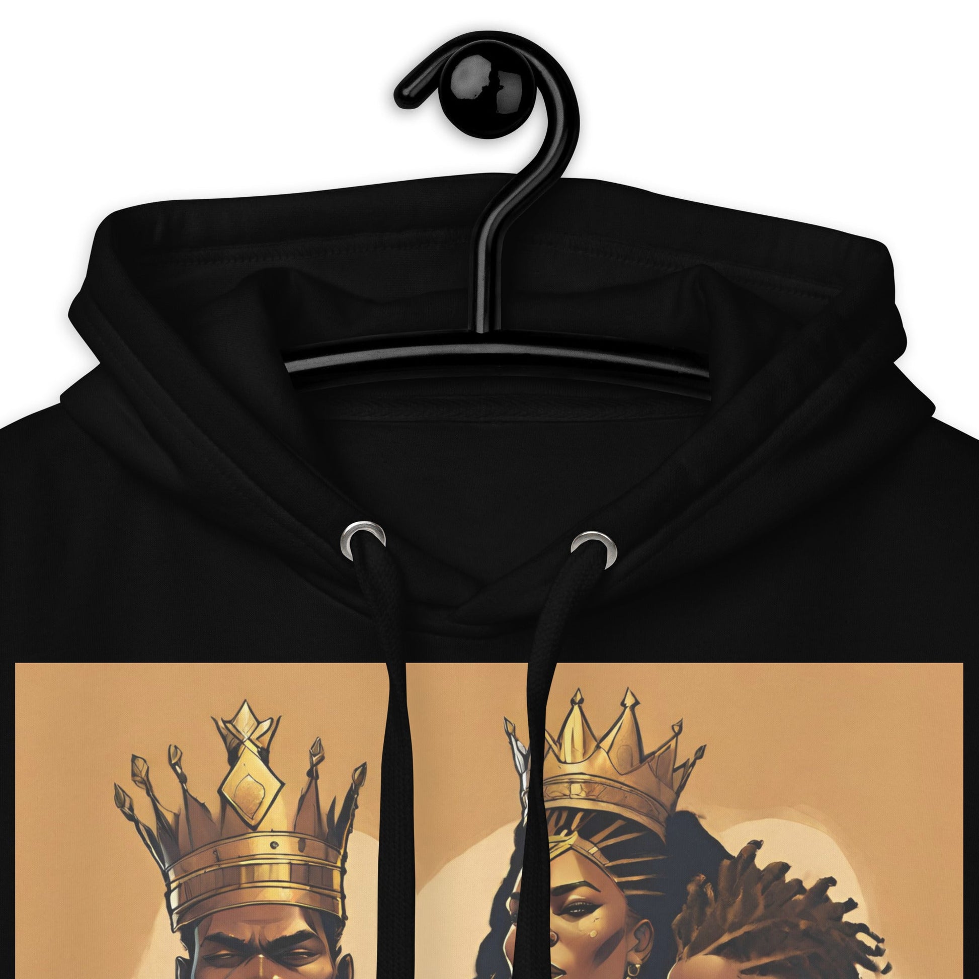 Meaning of Life Black Royal Family Premium Hoodie - Bold Black Apparel