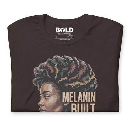 Melanin Built This T-Shirt - Bold Black Apparel
