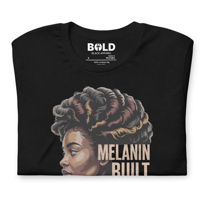 Melanin Built This T-Shirt - Bold Black Apparel